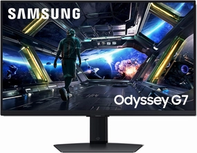 SAMSUNG 32” Odyssey G7 (G70D) 4K UHD IPS 144Hz 1ms(GtG) Smart Gaming Monitor, AMD Freesync Premium, Vivid Colors, Adjustable Stand, Black Equalizer, LS32DG702ENXZA, 2024
