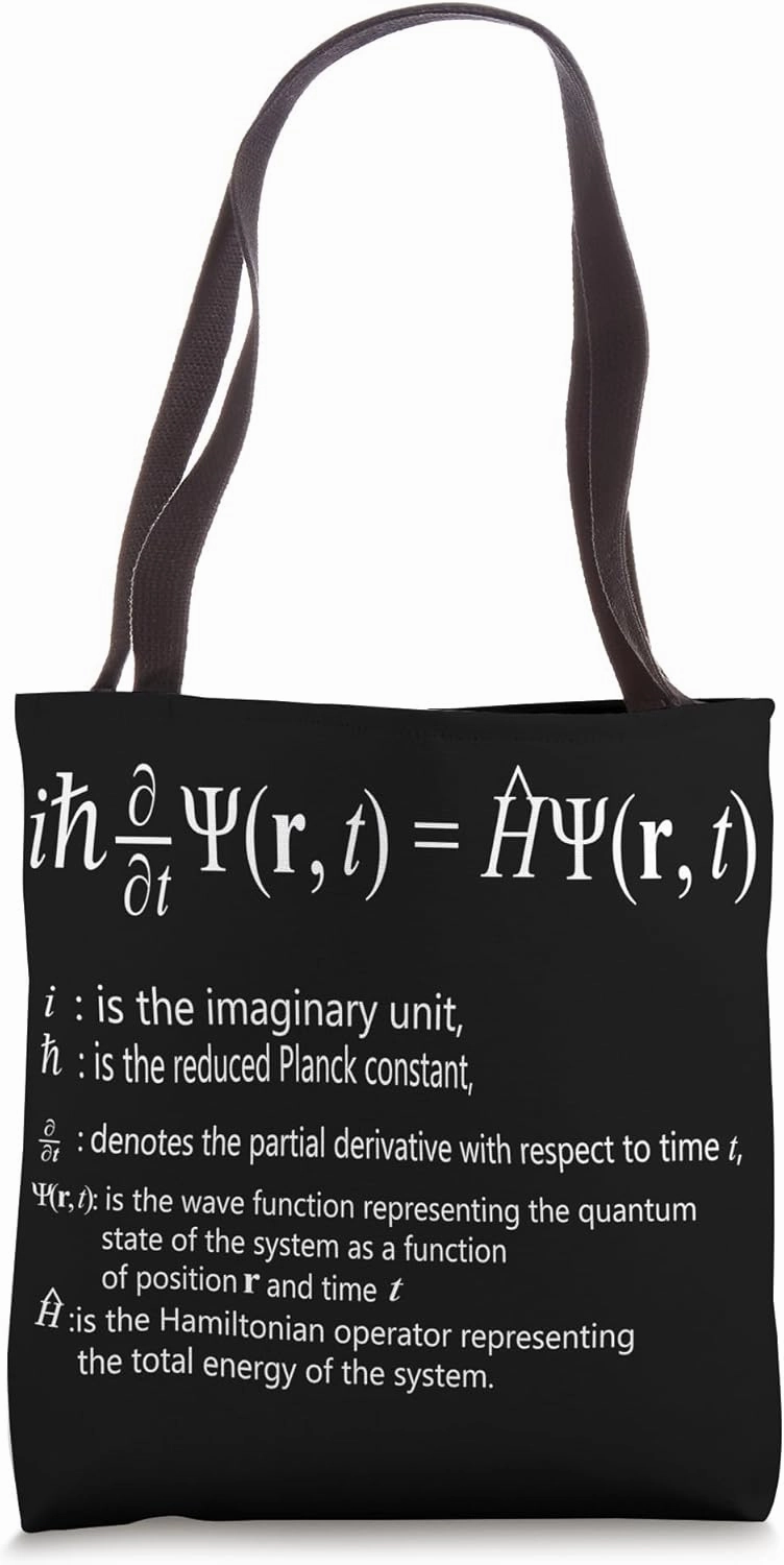 Schrodinger Equation Quantum Physics Science Teacher 2024 Tote Bag