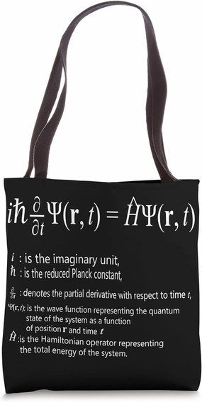 Schrodinger Equation Quantum Physics Science Teacher 2024 Tote Bag