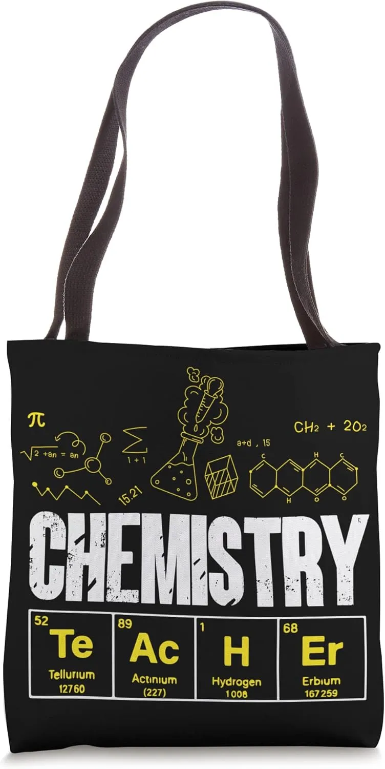 Science Chemistry Cation Cat Ion Scientist Chemist Tote Bag