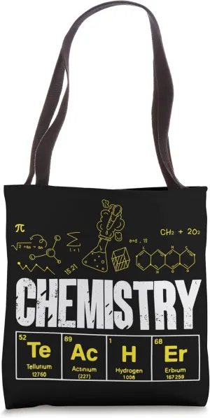 Science Chemistry Cation Cat Ion Scientist Chemist Tote Bag
