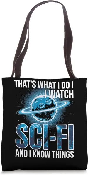 Science Fiction Sci Fi Alien Astronaut Extraterrestrial UFO Tote Bag