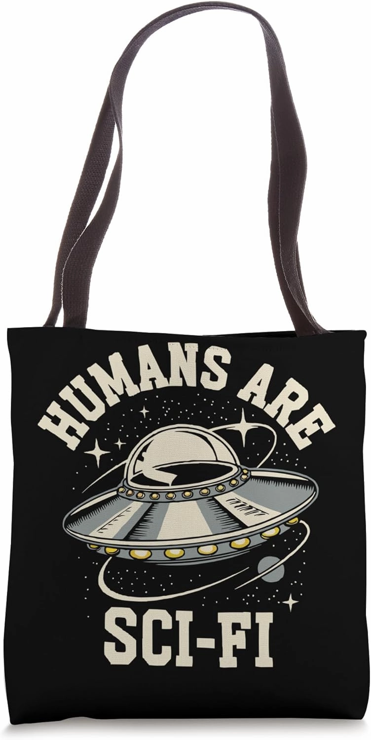 Science Fiction Sci Fi Alien Astronaut Extraterrestrial UFO Tote Bag
