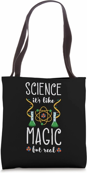 Science Teacher Atom Molecules Magic School Educator Tote Bag