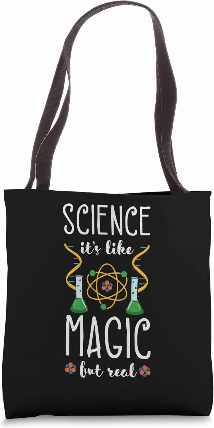 Science Teacher Atom Molecules Magic School Educator Tote Bag