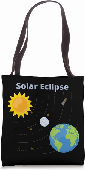 Science Teacher Solar Eclipse 2024 solar eclipse diagram Tote Bag