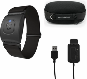 Scosche Rhythm R 2.0: Waterproof & Dustproof Heart Rate Monitor Armband with ANT  & BLE Bluetooth Smart for Accurate Workout Tracking Bundle with Case