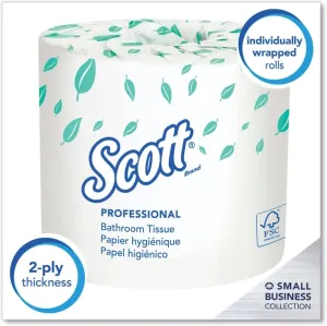 Scott KCC 13607 Standard Roll Bathroom Tissue, Case of 20 Rolls