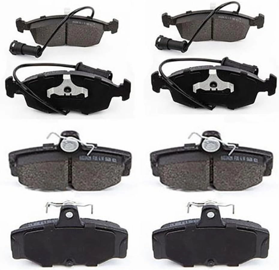 Semi-Metallic Front and Rear Brake Pads Set for Merkur Scorpio 2.9L 1988 1989 Replacement Disc Brake Pads Kits