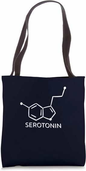 Serotonin Molecule Happiness Hormone Chemistry Design Tote Bag