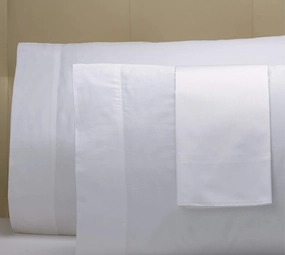 Sheraton Signature Pillowcases - Versatile 300 Thread Count Cotton Blend Pillow Covers - White - Set of 2 - King (21" x 36")