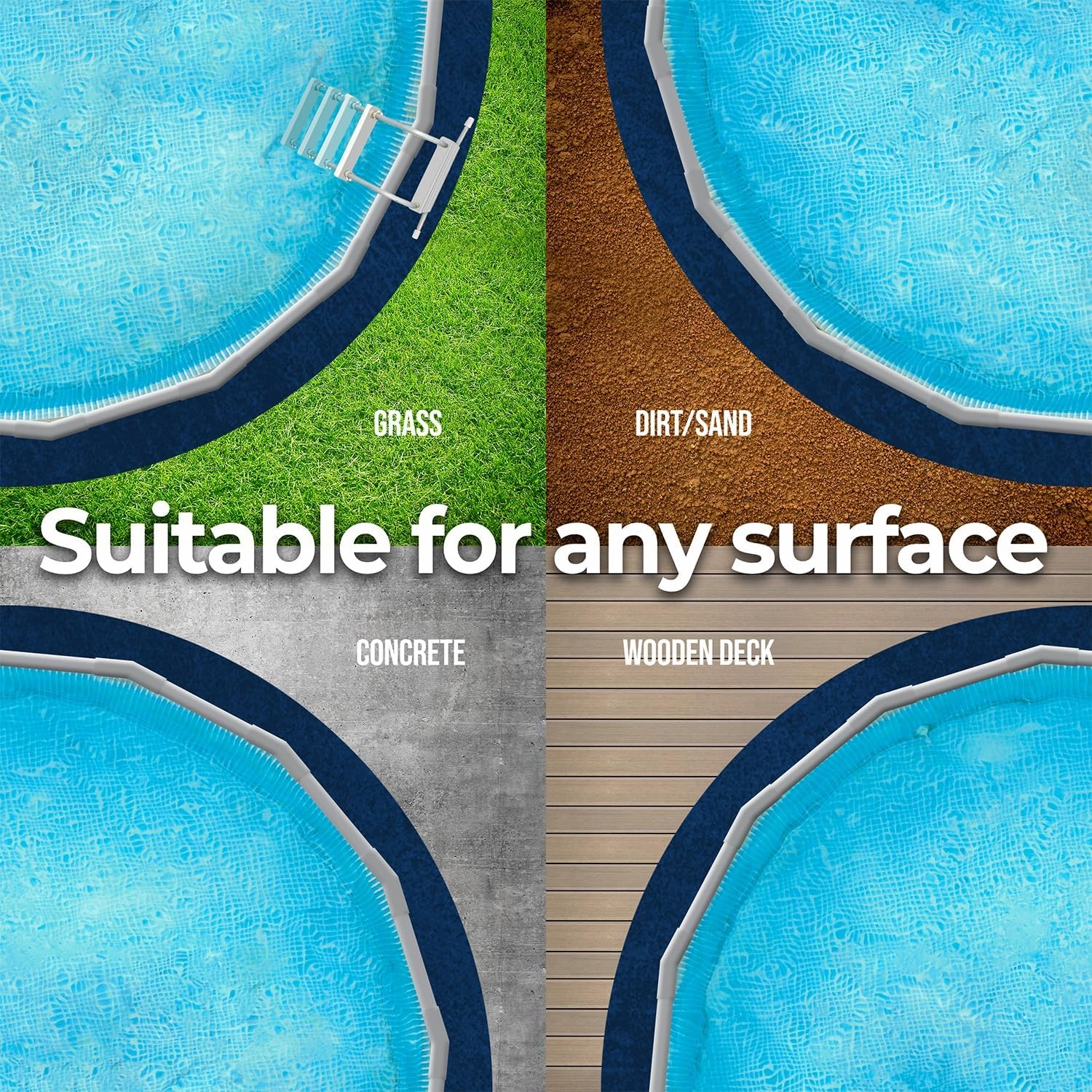 Shop Square 18-Foot Pool Liner Pad for Above Ground Pools - Under Padding, Above Ground Pad, Puncture Protection, Extend Liner Life, Durable Geotextile Material