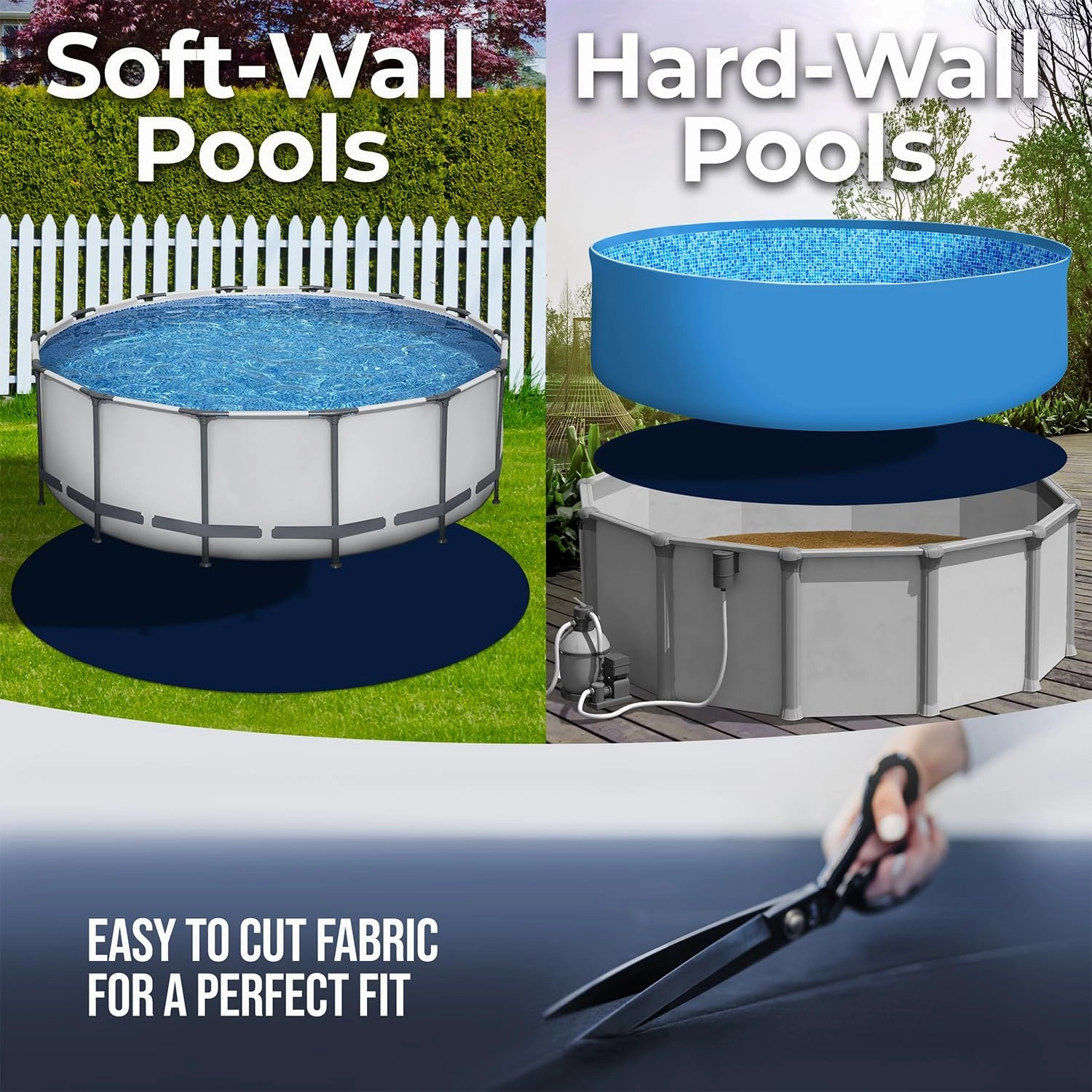 Shop Square 18-Foot Pool Liner Pad for Above Ground Pools - Under Padding, Above Ground Pad, Puncture Protection, Extend Liner Life, Durable Geotextile Material