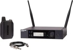 Shure GLXD14R  Dual Band Pro Digital Wireless System for Guitar and Bass - 12-Hour Battery Life, 100 ft Range | Includes 1/4" Jack Instrument Cable & Single Channel Rack Mount Receiver (GLXD14R -Z3)