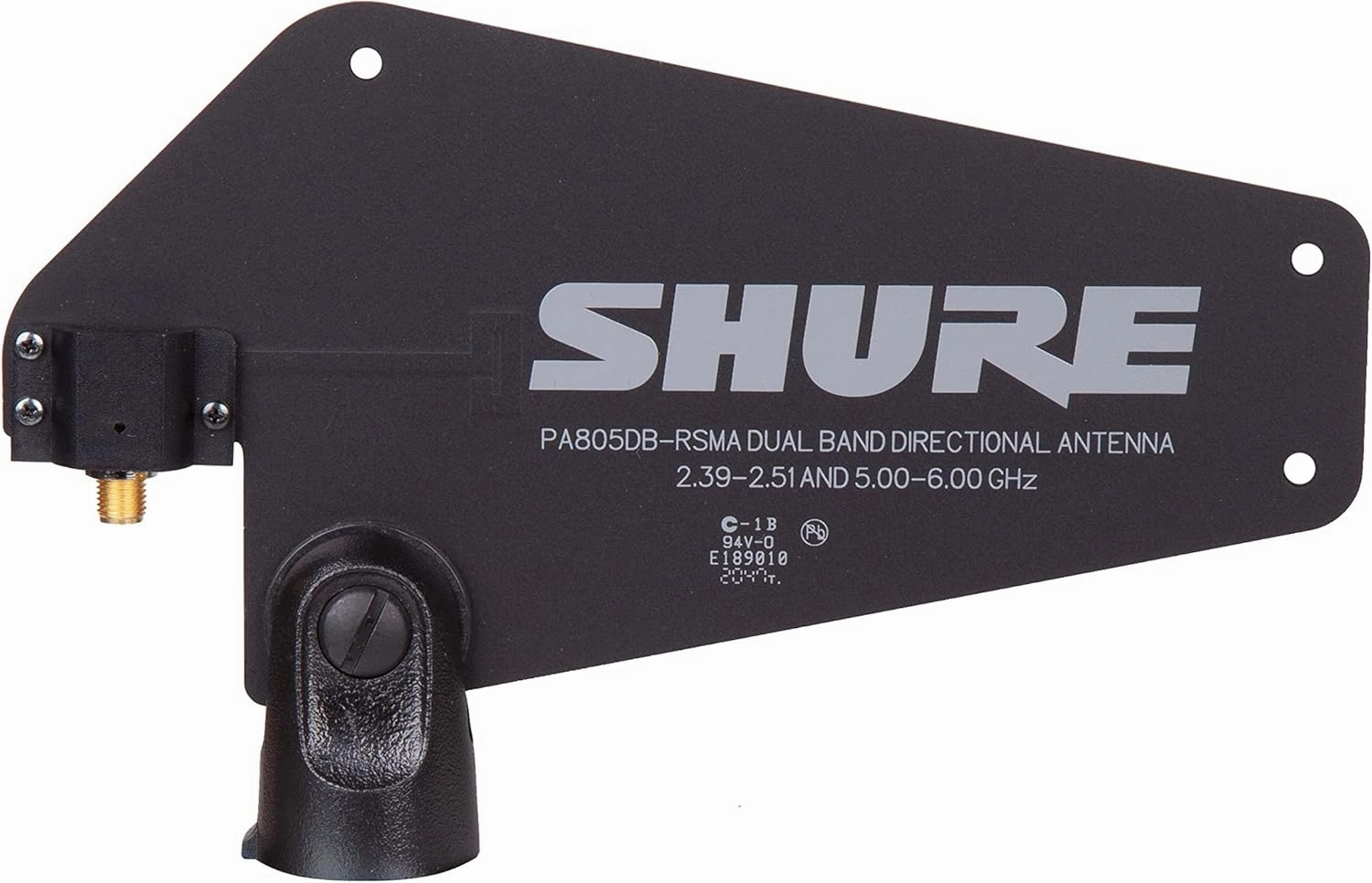 Shure GLX-D  Dual Band Passive Directional Antenna for GLXD  Wireless Systems - Improves in Up to 8dB The Reception of GLXD4R  Receivers and of The GLXD FM Frequency Manager (PA805DB-RSMA)