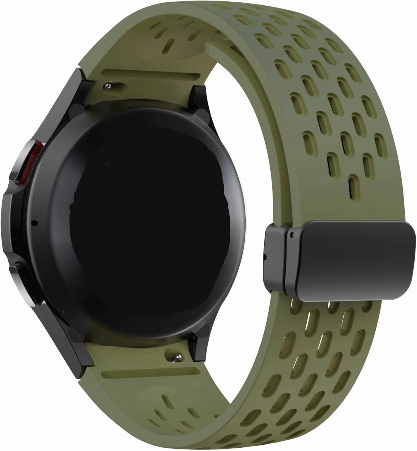 Silicone Strap Watch 7 6 5 4 40mm 44mm 5 Pro 45mm Buckle Band 6 Classic 43mm 47mm No Gaps Bracelet