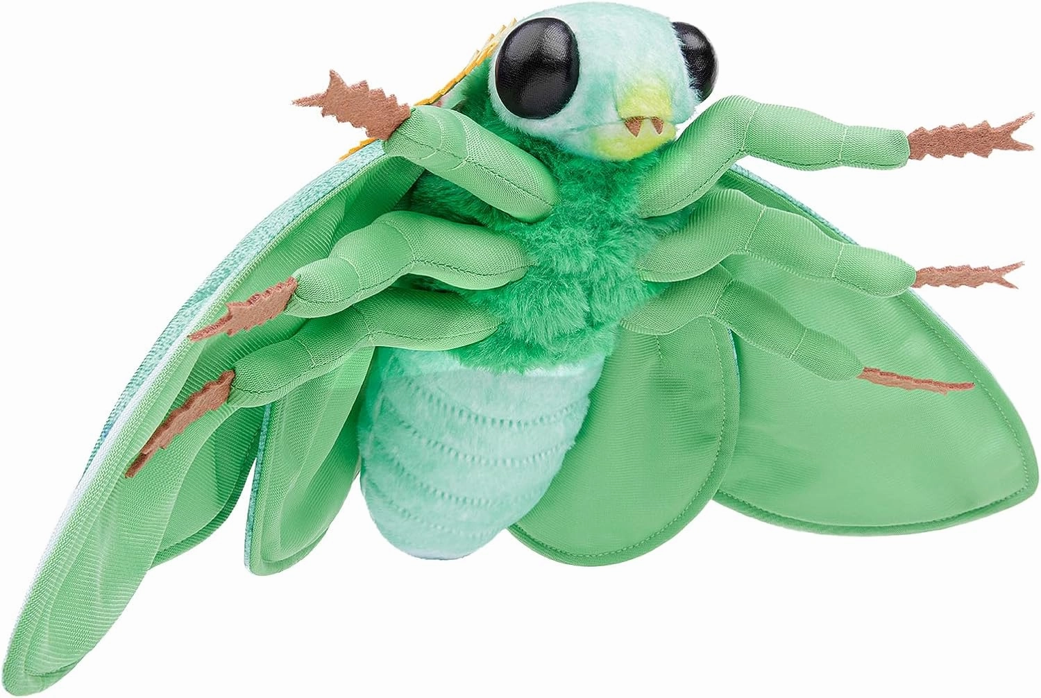 Simulation Emerald Moth Plush Toy, 9in Realistic Emerald Moth Stuffed Animal Children's Toys