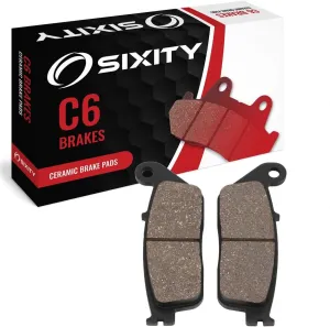 Sixity C6 Front Ceramic Brake Pads compatible with Daelim Roadwin 125 2004-2009 Complete Set