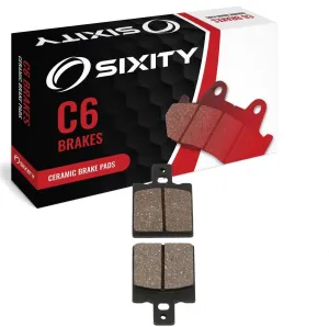 Sixity C6 Rear Ceramic Brake Pads compatible with Cagiva Mito 125 1990-2002 Complete Set