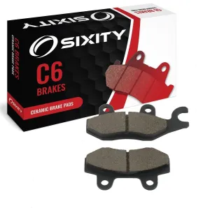 Sixity C6 Rear Ceramic Brake Pads compatible with Daelim S2-125 2006-2009 Complete Set