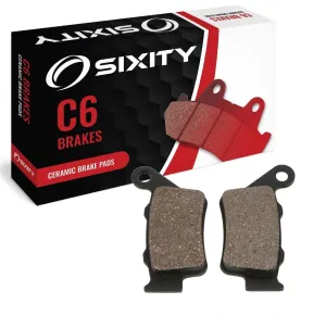 Sixity C6 Rear Ceramic Brake Pads compatible with Husqvarna WR360 45mm Marzocchi forks 60mm Caliper Mount Centers 2002 Complete Set