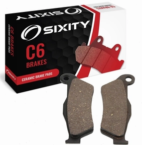 Sixity C6 Front Ceramic Brake Pads compatible with Husqvarna TE 250 48mm Marzocchi Kayaba forks 95mm Caliper Centres 2006-2008 Complete Set