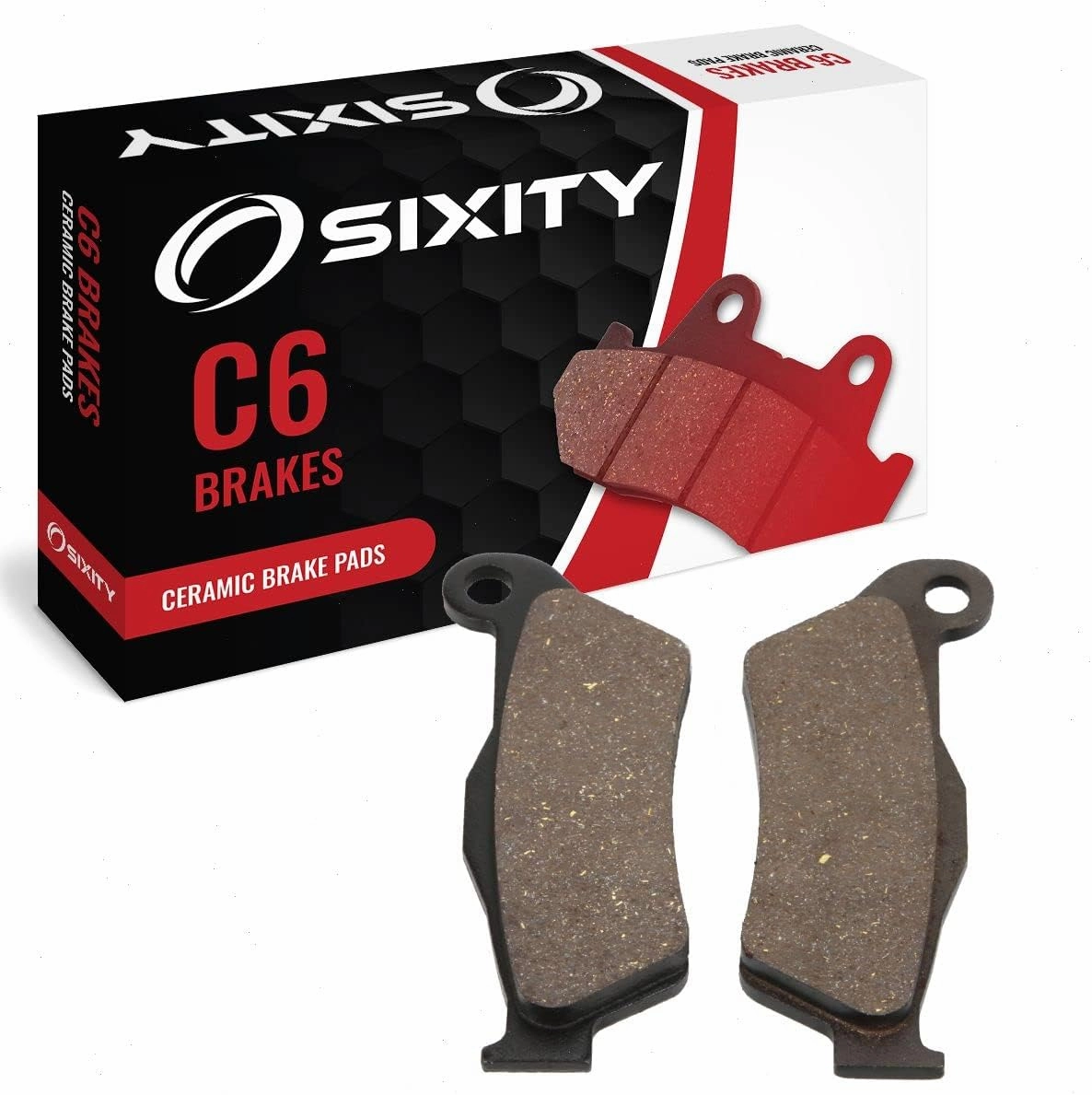 Sixity C6 Front Ceramic Brake Pads compatible with KTM 400 EXC Racing USD 2000-2003 Complete Set