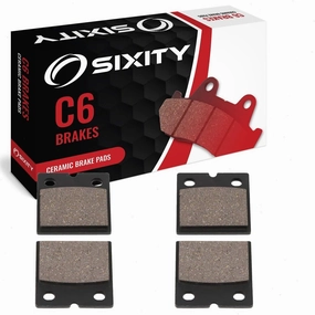 Sixity C6 Front Ceramic Brake Pads compatible with Laverda SFC 1000 1985-1986 Complete Set