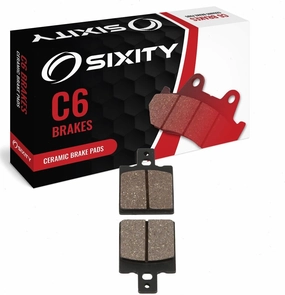 Sixity C6 Front Ceramic Brake Pads compatible with Malaguti F18 150cc 2002-2004 Complete Set