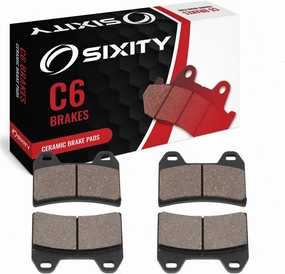 Sixity C6 Front Ceramic Brake Pads compatible with MV Agusta Brutale 800 Brembo Calipers 2012-2014 Complete Set