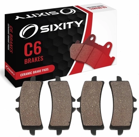 Sixity C6 Front Ceramic Brake Pads compatible with MV Agusta F4R 2012-2014 Complete Set