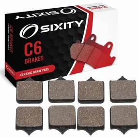 Sixity C6 Front Ceramic Brake Pads compatible with MV Agusta F4R 312R 1000 Brembo Calipers 2007 Complete Set