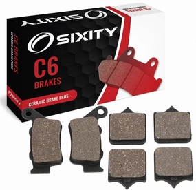 Sixity C6 Front Rear Ceramic Brake Pads compatible with KTM 690 Duke R 2010-2011 Complete Set