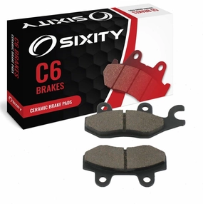 Sixity C6 Rear Ceramic Brake Pads compatible with Daelim Roadwin 125 2004-2009 Complete Set