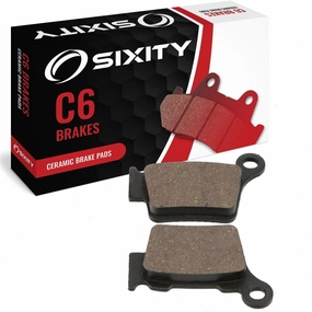 Sixity C6 Rear Ceramic Brake Pads compatible with Husqvarna TC250 45mm Marzocchi forks 60mm Caliper Mount Centers 2012 Complete Set