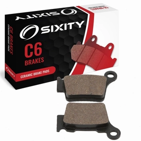 Sixity C6 Rear Ceramic Brake Pads compatible with Husqvarna TE310 4T 48mm Marzocchi Kayaba forks 95mm Caliper Mount Centers 2009-2010 Complete Set