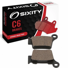 Sixity C6 Rear Ceramic Brake Pads compatible with Husqvarna TXC 250 Cross Country 48mm Marzocchi Kayaba forks 95mm Caliper Centres 2008 Complete Set