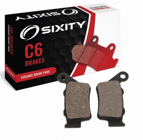 Sixity C6 Rear Ceramic Brake Pads compatible with KTM 690 Duke 2 pad caliper 2013-2015 Complete Set