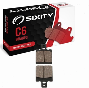 Sixity C6 Rear Ceramic Brake Pads compatible with Laverda 650 Sport formula 1994-1995 Complete Set