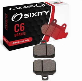 Sixity C6 Rear Ceramic Brake Pads compatible with MOTUS MST-R 2012-2013 Complete Set