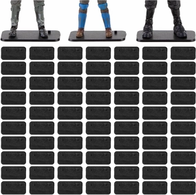 SIXPOINTS 70 Pieces Action Figure Display Holder Base Compatible with 6 inch Star Wars Black Series Figure Toy,Multi-PEG Doll Model Support Stand Accessories