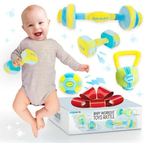 Skywin Baby Weight, Baby Dumbbell Toy, Kids Weight Set, Durable and Safe Plush, Ages 0 