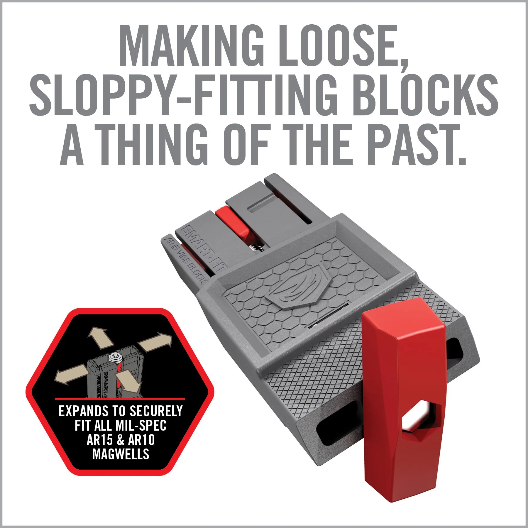Smart-Fit® AR15 Vise Block With Sleeve For AR10*