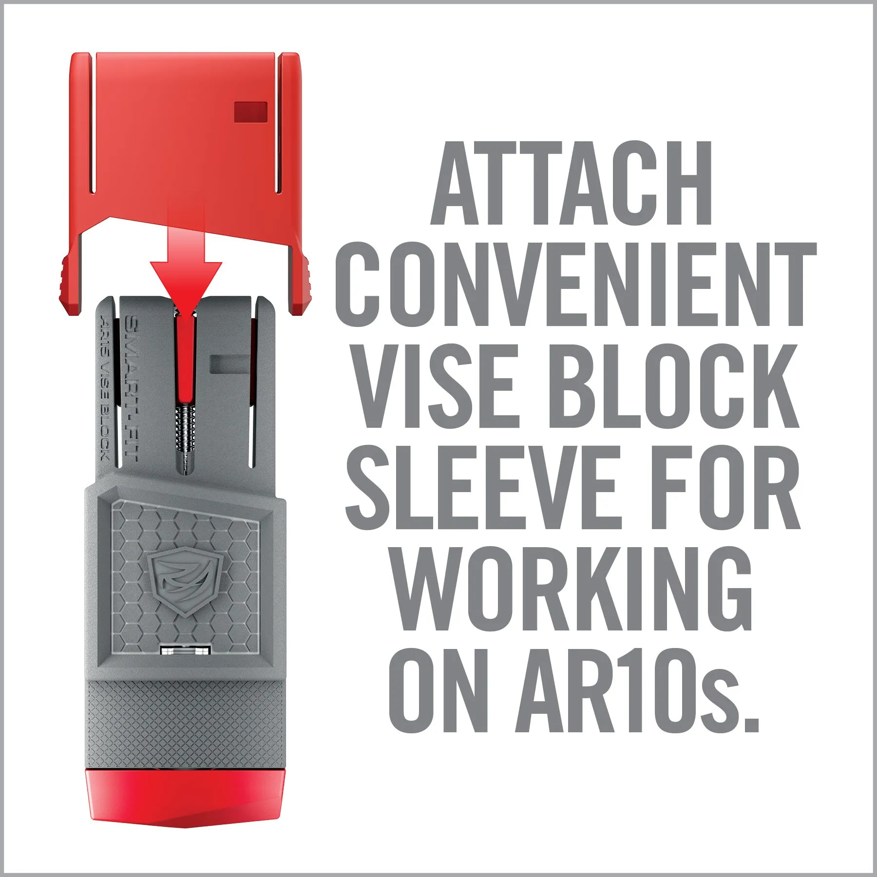 Smart-Fit® AR15 Vise Block With Sleeve For AR10*