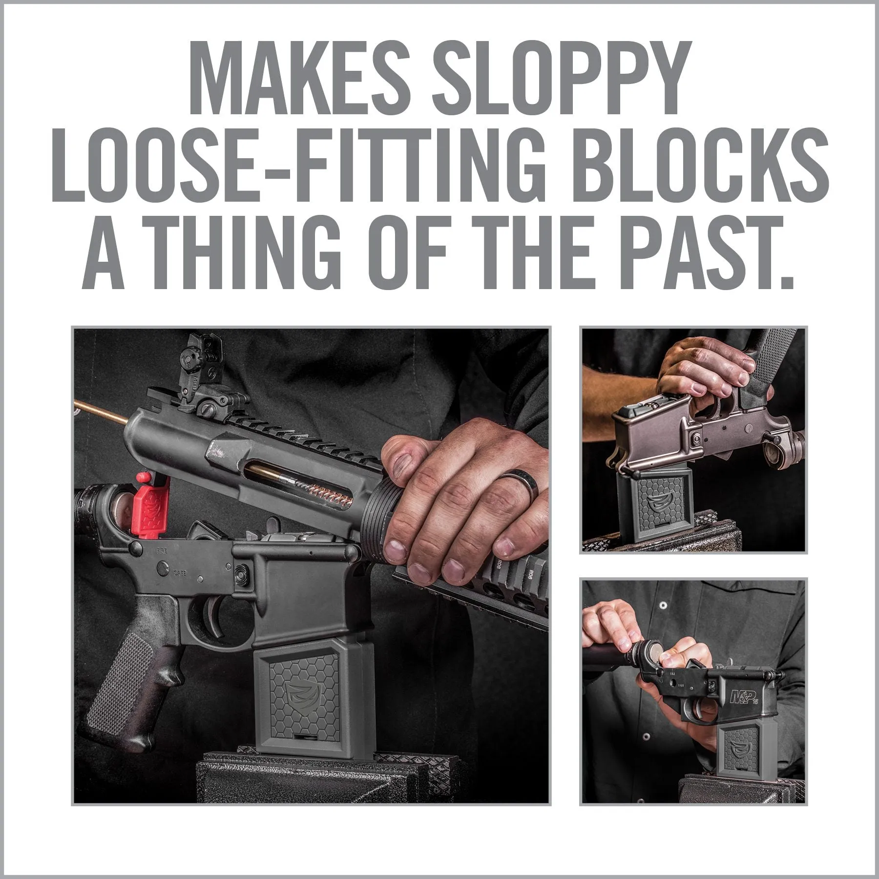 Smart-Fit® AR15 Vise Block With Sleeve For AR10*