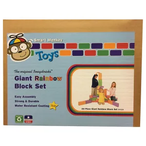 Smart Monkey Imagibricks Rainbow Blocks 24 Pc Set
