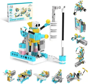 Smart Robot,72-in-1 STEM Educational Toy, Electronic Building Robots Toy, Robotics Learning Kit, Logical Training Kit, DIY Robot Building Set for Kids Ages 6 