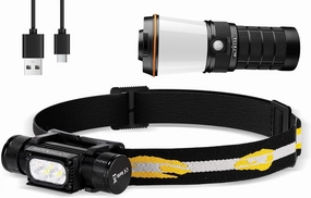 sofirn LT1 Lantern Bundle H35R Dual Color Headlamp with 660nm Red Light 1500 Lumens Red Light