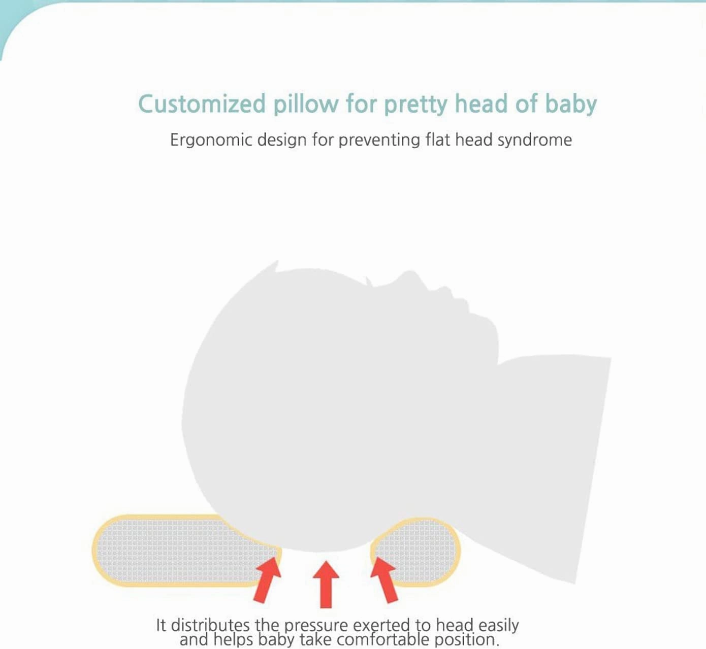 Soft Hypoallergenic Baby Head & Neck Support Bamboo Organic Cotton Cover Machine Washable (Bamboo Bunny)