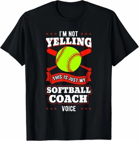 Softball Coach Pitcher Trainer Bat Ball Baseball Lover Gift T-Shirt